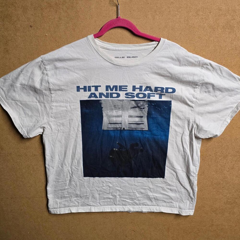 Billie Eilish Hit Me Hard And Soft Track List Double-Sided T-Shirt XL